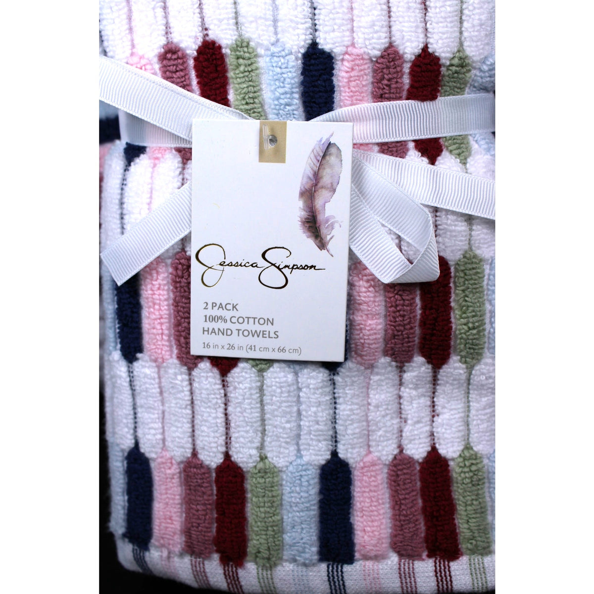 Jessica Simpson 4pc Bath Towel Set -  2 Bath Towels & 2 Hand Towels - NEW