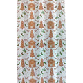 Oh What Fun Christmas Gingerbread Print Shower Curtain 72 X72,  12 Metal Hooks