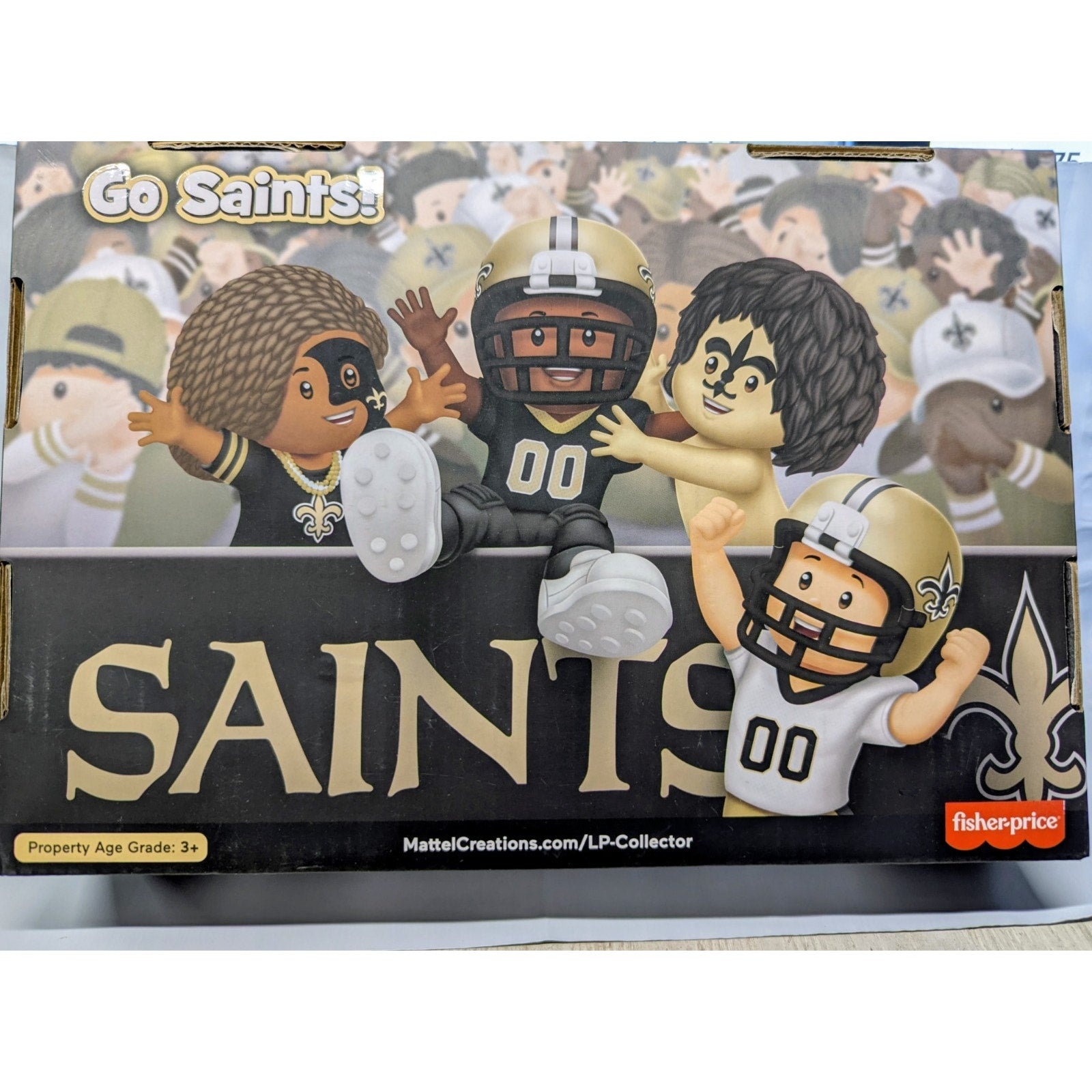 Fisher Price Little People New Orleans Saints NFL Football Set Series 1 (4pc)