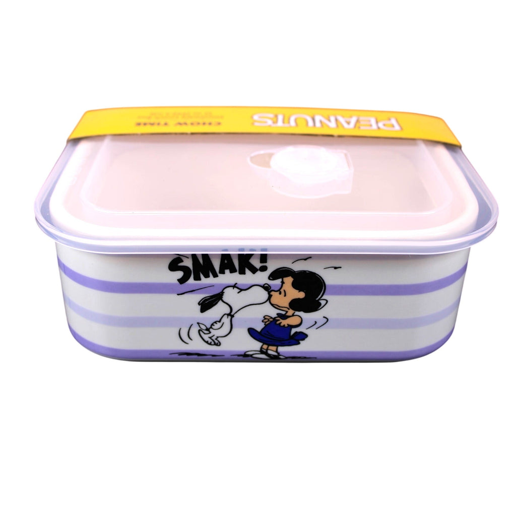 Fun Peanuts Snoopy & Lucy 'SMAK!' Stoneware Lunch Box