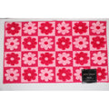 BETSEY JOHNSON PINK, HOT PINK DAISY CHECKER DESIGN BATH RUG - 20"X32"