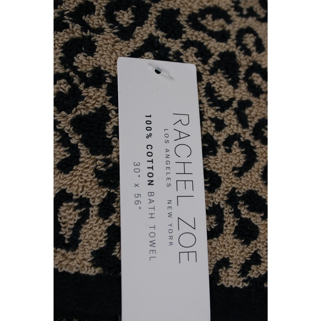 Rachel Zoe Leopard Cheetah Animal Print Bath Hand Washcloth Towel Set 8 Pc - NEW