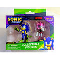 SONIC PRIME NETFLIX COLLECTIBLE FIGURE 2 PACK SERIES 2 SONIC & Rusty Rose (Amy)