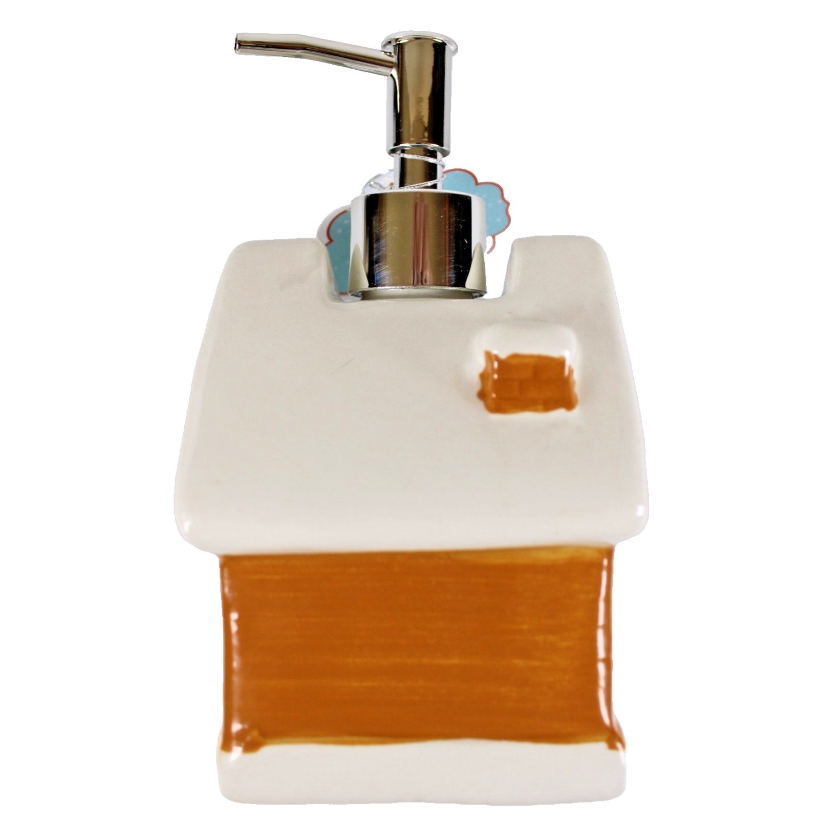 10 STRAWBERRY Street Gingerbread House Soap Lotion Dispenser 7" Tall