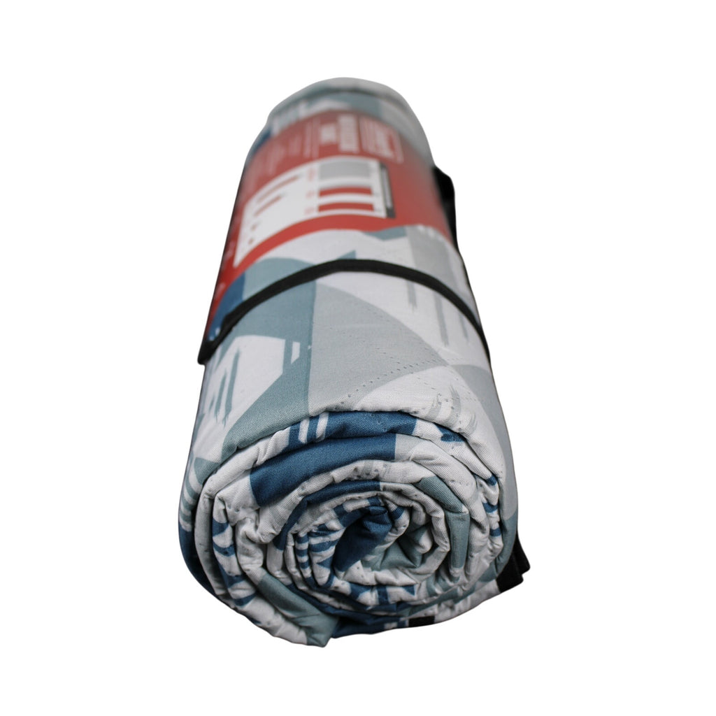 COLEMAN Water Resistant Blue, Gray OUTDOOR BLANKET CAMPING PICNIC BEACH 80 X 80