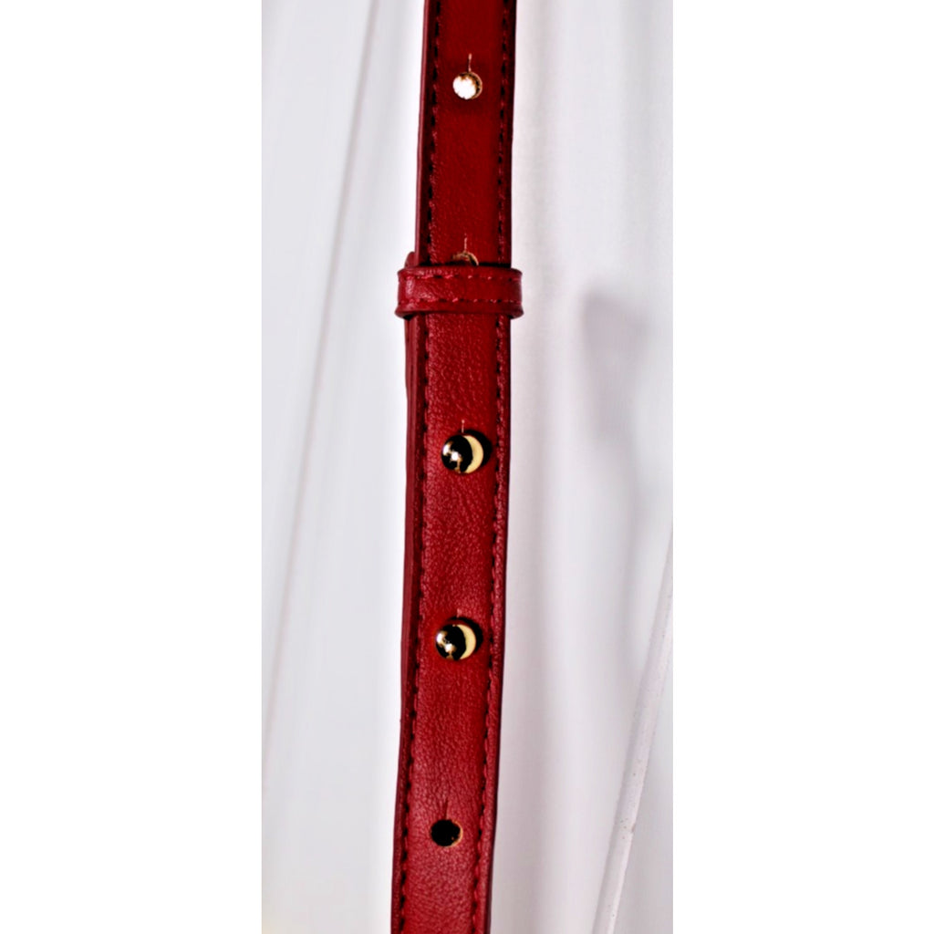 INC International Concepts Meliss velvety bucket crossbody bag - RED PEPPER