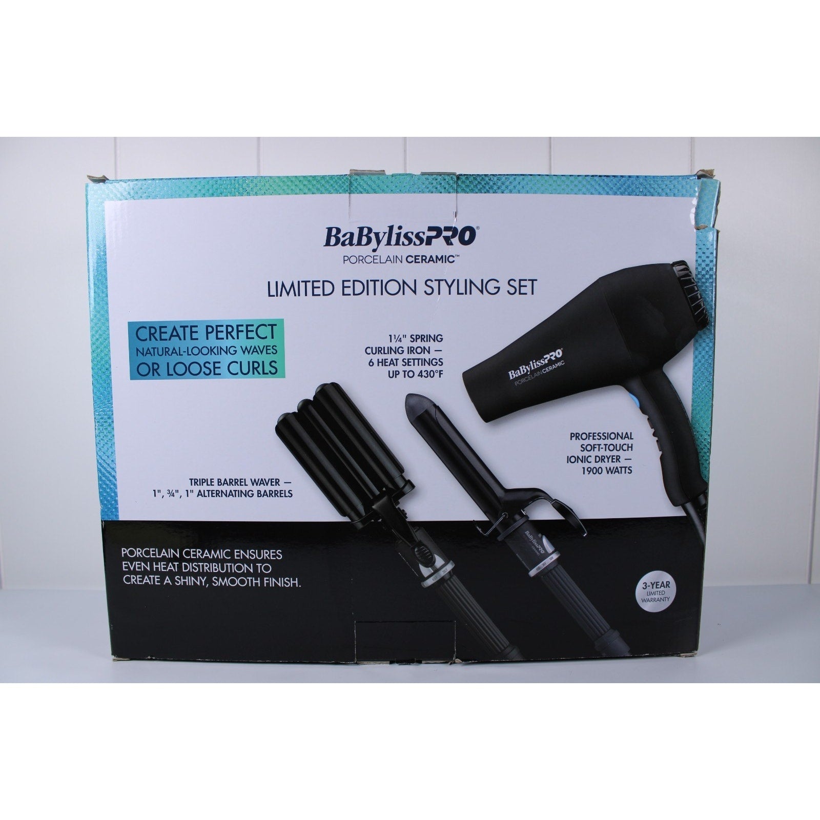 BaBylissPro LIMITED EDITION Porcelain Ceramic Styling Set | BPPP7-24