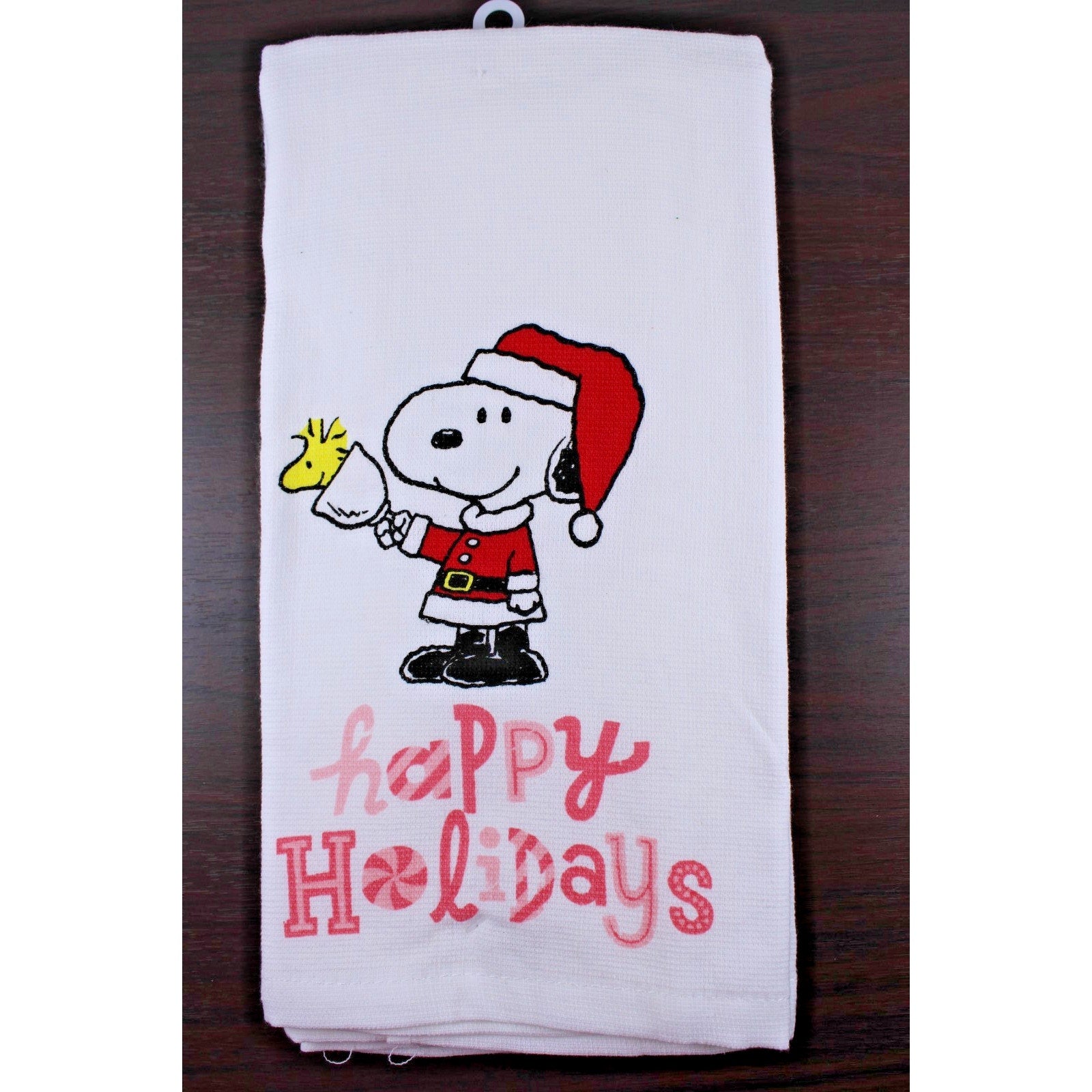 Peanuts Best Brands 2025 Santa Snoopy Christmas Kitchen Towel Set 18x28 Cotton