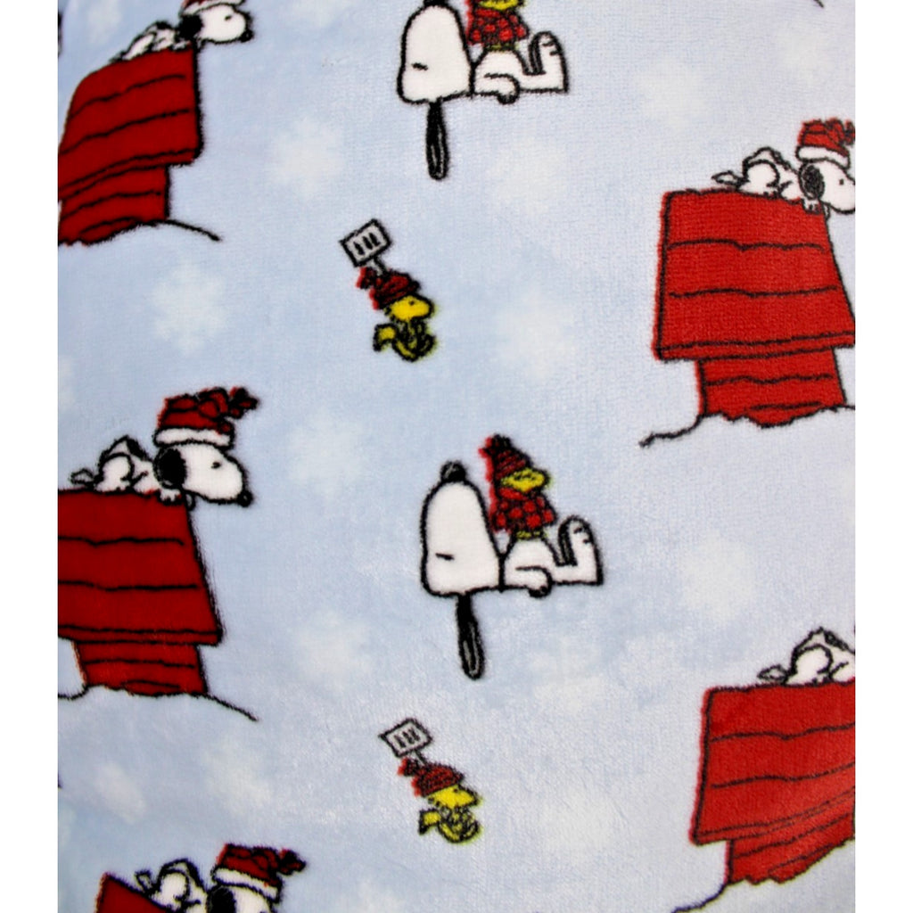 PEANUTS Santa SNOOPY WOODSTOCK doghouse 39"x26"x5" Christmas Lg Dog Cat Pet Bed