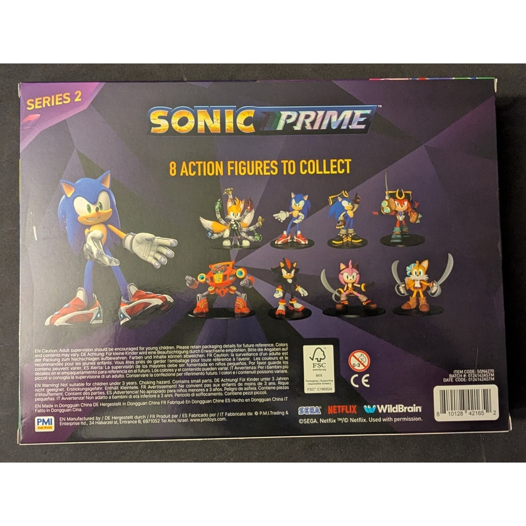 Sonic Prime Series 2 - 6 Pack Deluxe Box Action 3" Figures Netflix