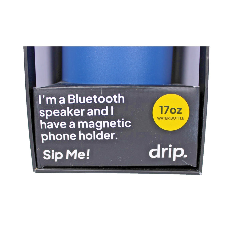 Drip All In One Bluetooth Speaker & Magnetic Holder 17oz. Magsafe Bottle -Blue