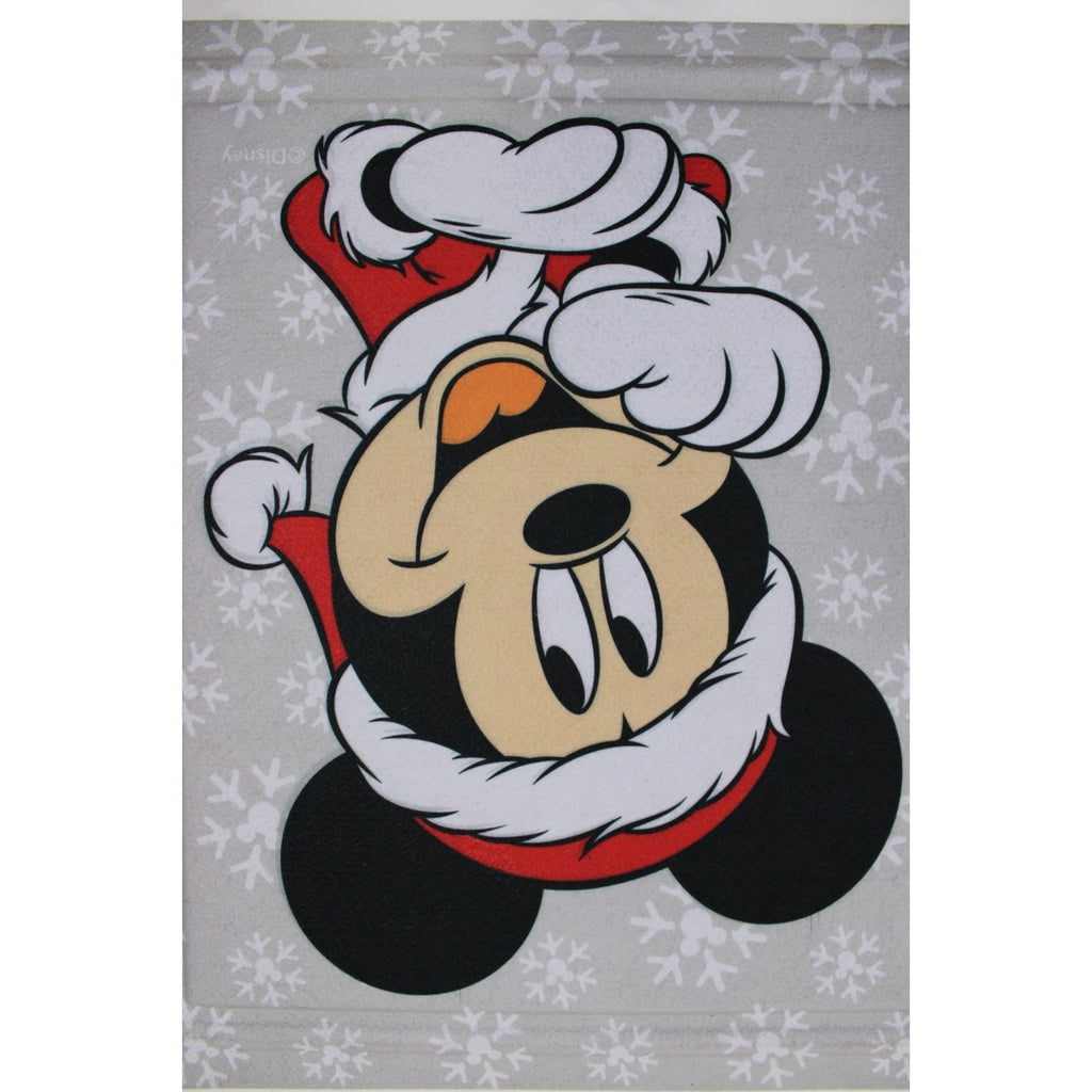 Disney Mickey Mouse Rubber Doormat 18"x30" Happy Holidays