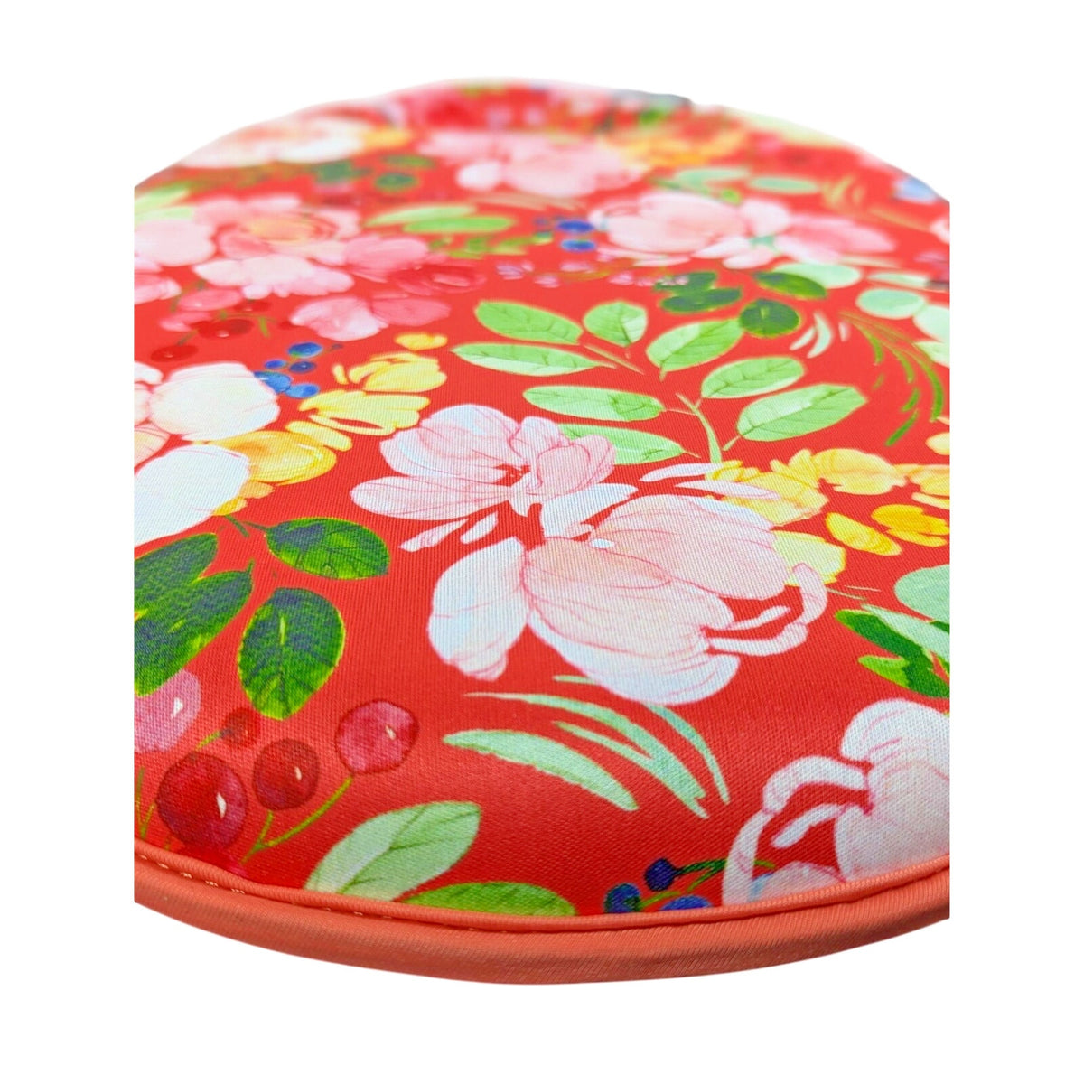 RACHEL ASHWELL GARDEN KNEELER FLOWERS ORANGE GREEN BLUE YELLOW