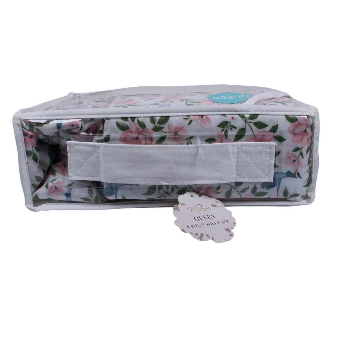 KINDRED HOME 6 pc Floral design Queen Sheet Set 2 EX Pillowcases