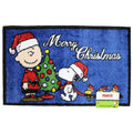 PEANUTS SNOOPY Charlie Brown & Woodstock, MERRY CHRISTMAS Bath accent rug 17x28