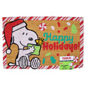 Peanuts Snoopy Woodstock Happy Holidays Christmas Outdoor Coir Door Mat 18 X 28”