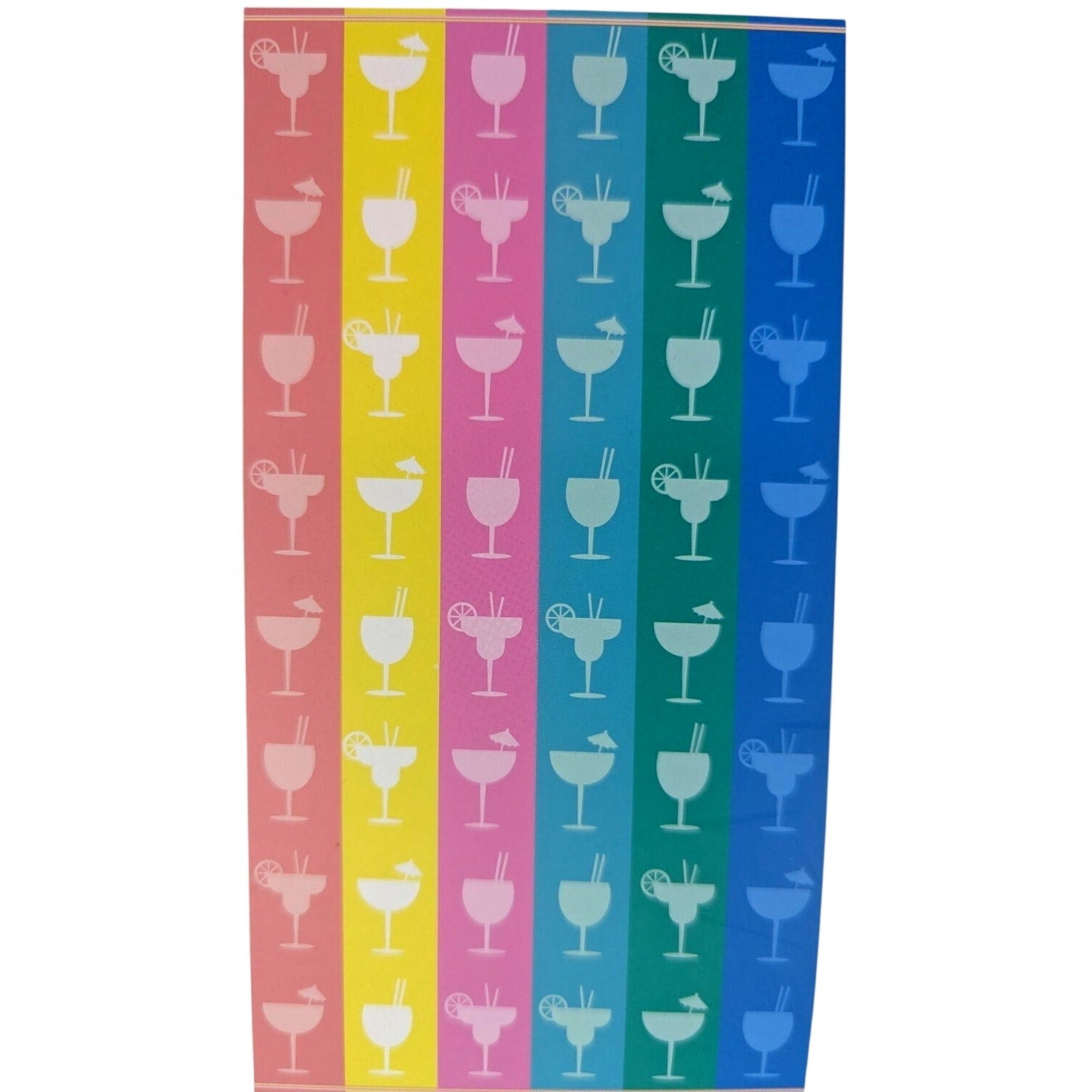 CH Style-Women Owned 36x68 Beach Towel, Cocktails, Cotton