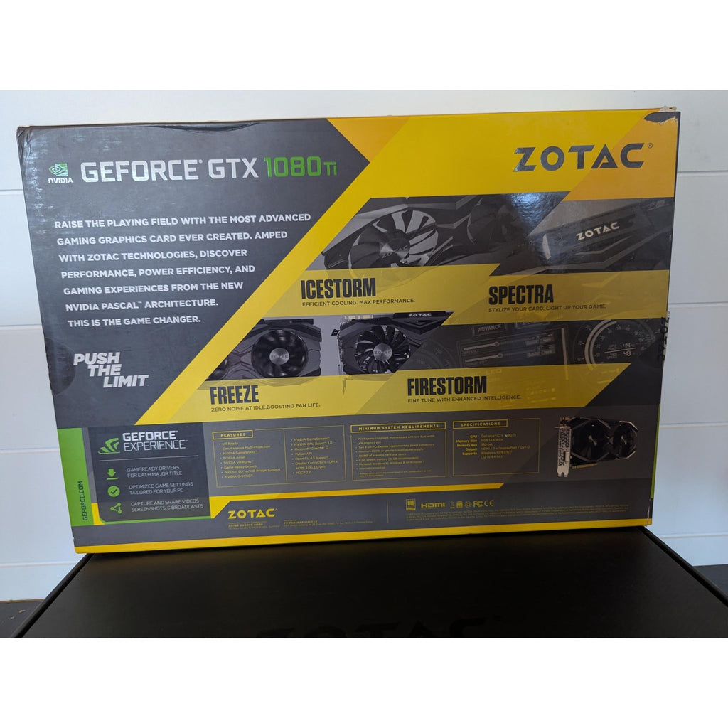 ZOTAC NVIDIA GeForce GTX 1080 Ti 11GB GDDR5X Graphics Card