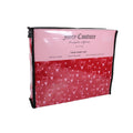 Juicy Couture Twin 4psc Bed Sheet Red, Juicy Logo, Hearts