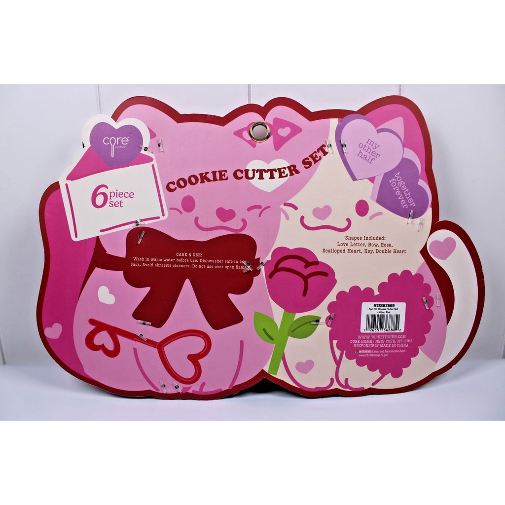Core Kitchen Deep Cookie cutter set stainless steel 6 Piece Valentine's Day