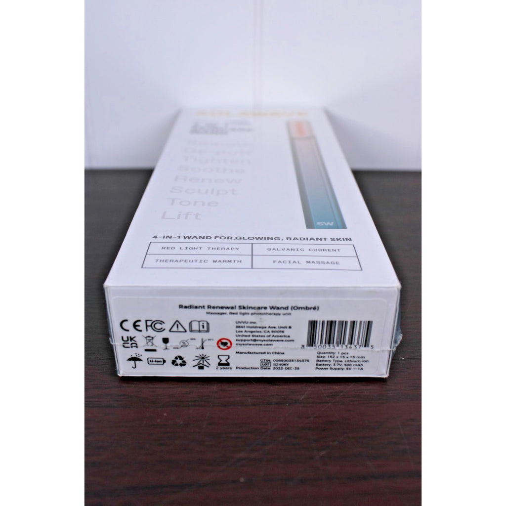 Red Light Therapy Solawave 4-in-1 Radiant Renewal Skincare Wand Massager Ombre