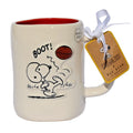 Rae Dunn Peanuts Snoopy & Woodstock Football "FUMBLE" Double Sided Coffee Mug