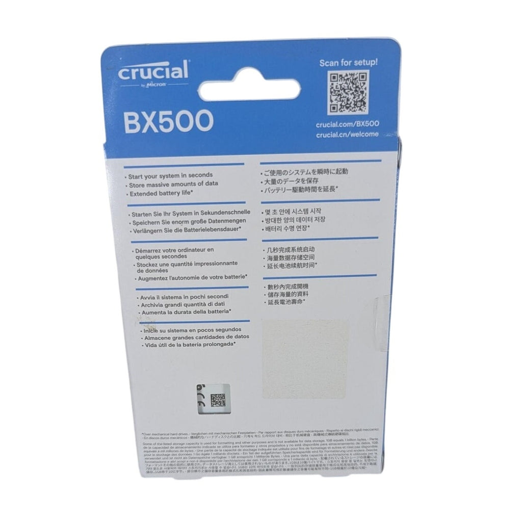 New Crucial BX500 500GB 2.5" 3D NAND SATA III Internal SSD CT500BX500SSD1