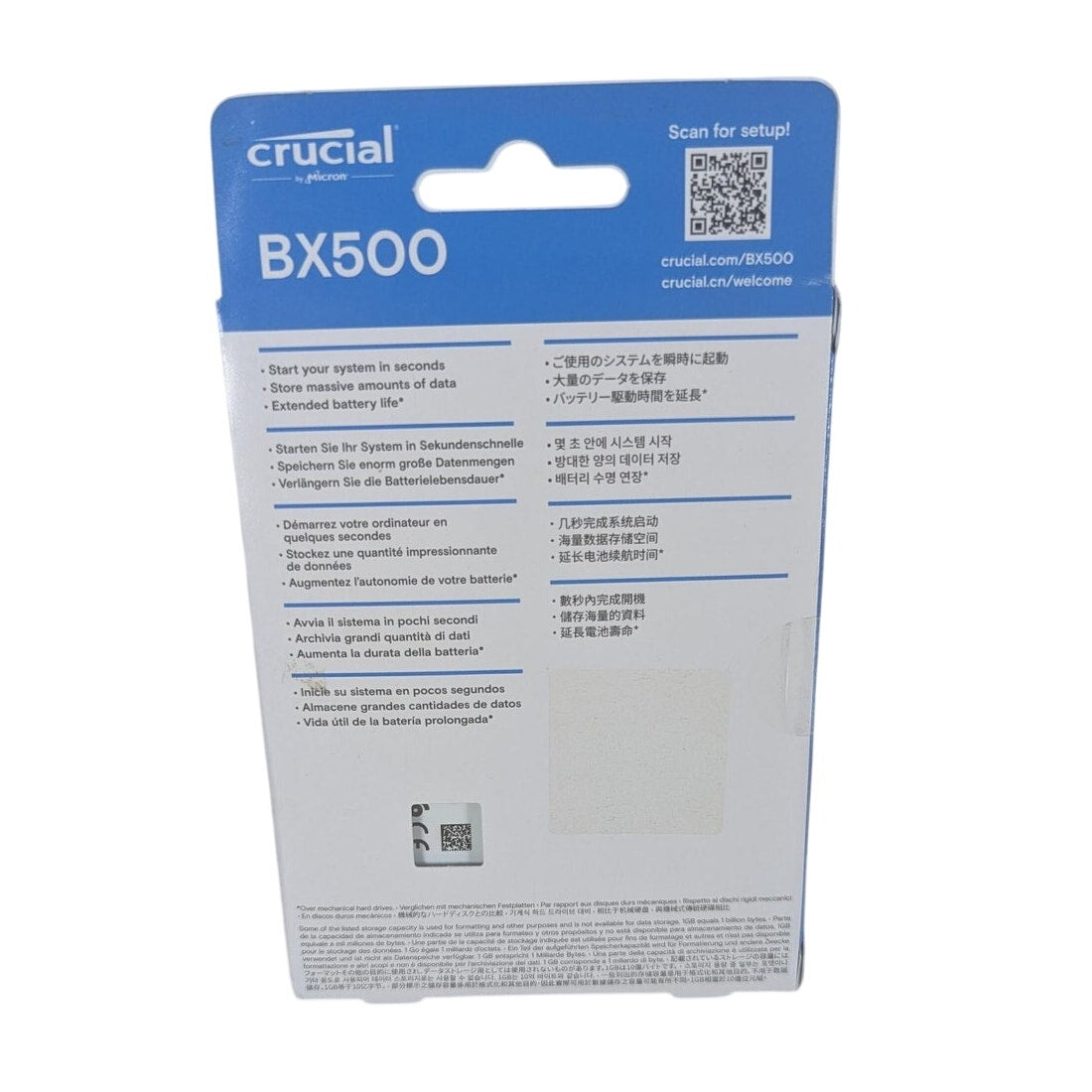 New Crucial BX500 500GB 2.5" 3D NAND SATA III Internal SSD CT500BX500SSD1