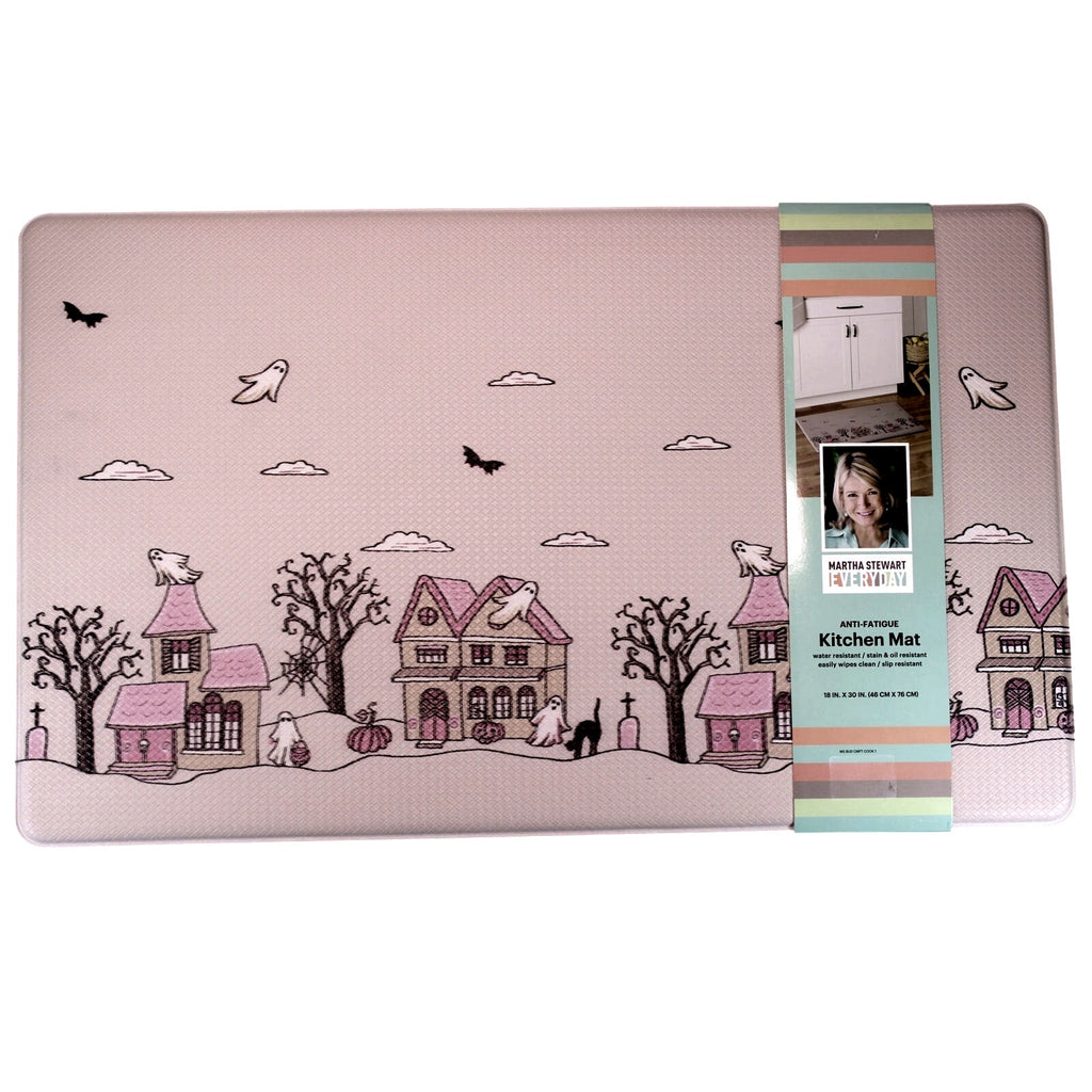 Martha Stewart Anti-Fatigue Kitchen Mat 18X3 Halloween, Ghosts, Haunted Houses