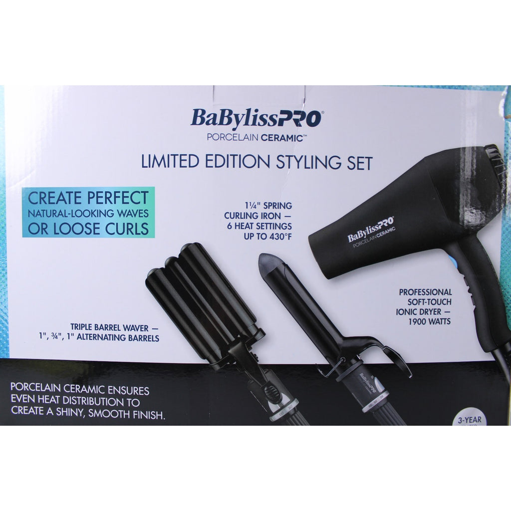 BaBylissPro LIMITED EDITION Porcelain Ceramic Styling Set | BPPP7-24