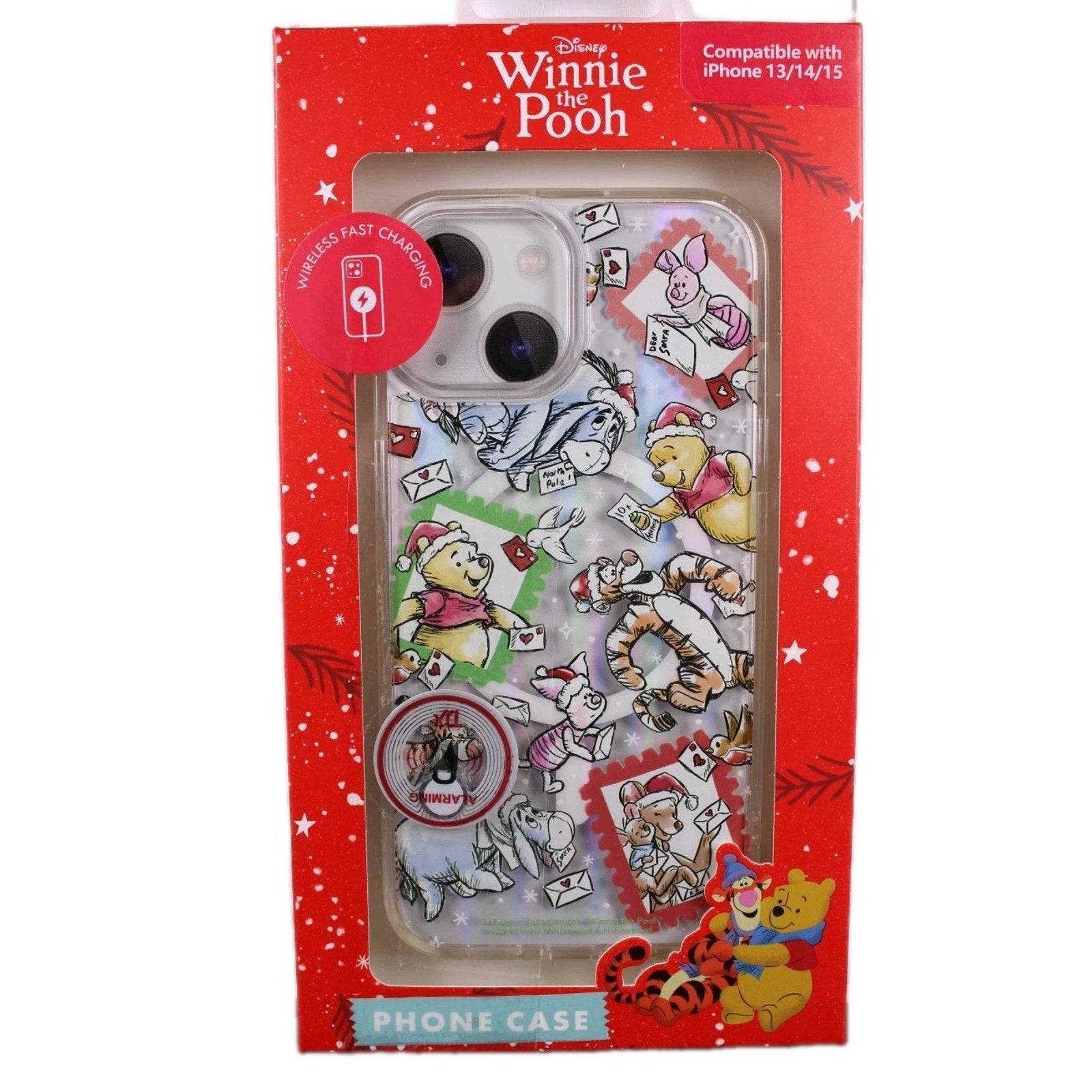 Disney Winnie the Pooh Tigger Eeyore Piglet iPhone 13/14/15 Christmas Phone Case