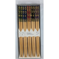 SOHO LOFT Set of 5 Durable Bamboo ChopSticks. Dragon design. 5 colors