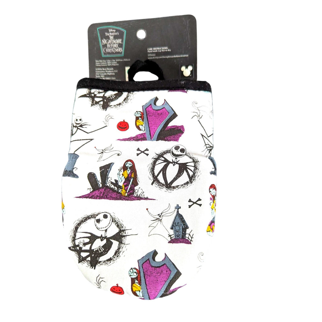 The Nightmare Before Christmas 2 Pack Silicone Mini Oven Mitts 5.5"x7.5" NEW