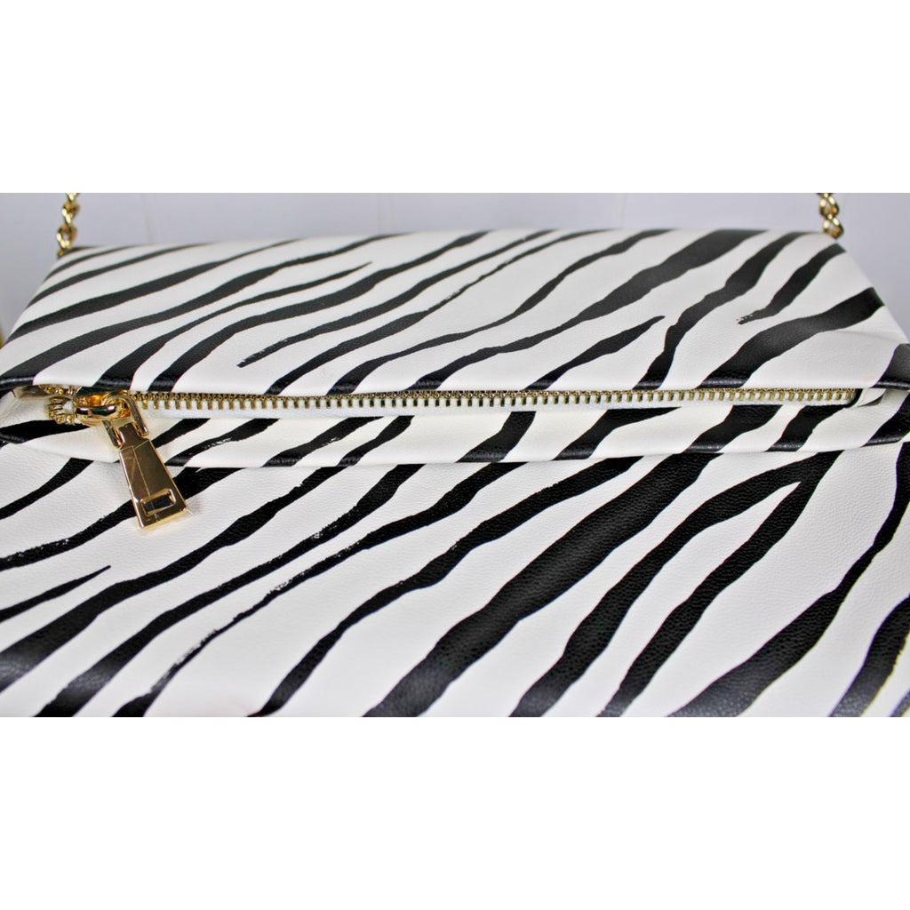 I.N.C. International Concepts Averry Tunnel Small Crossbody ELLIE ZEBRA