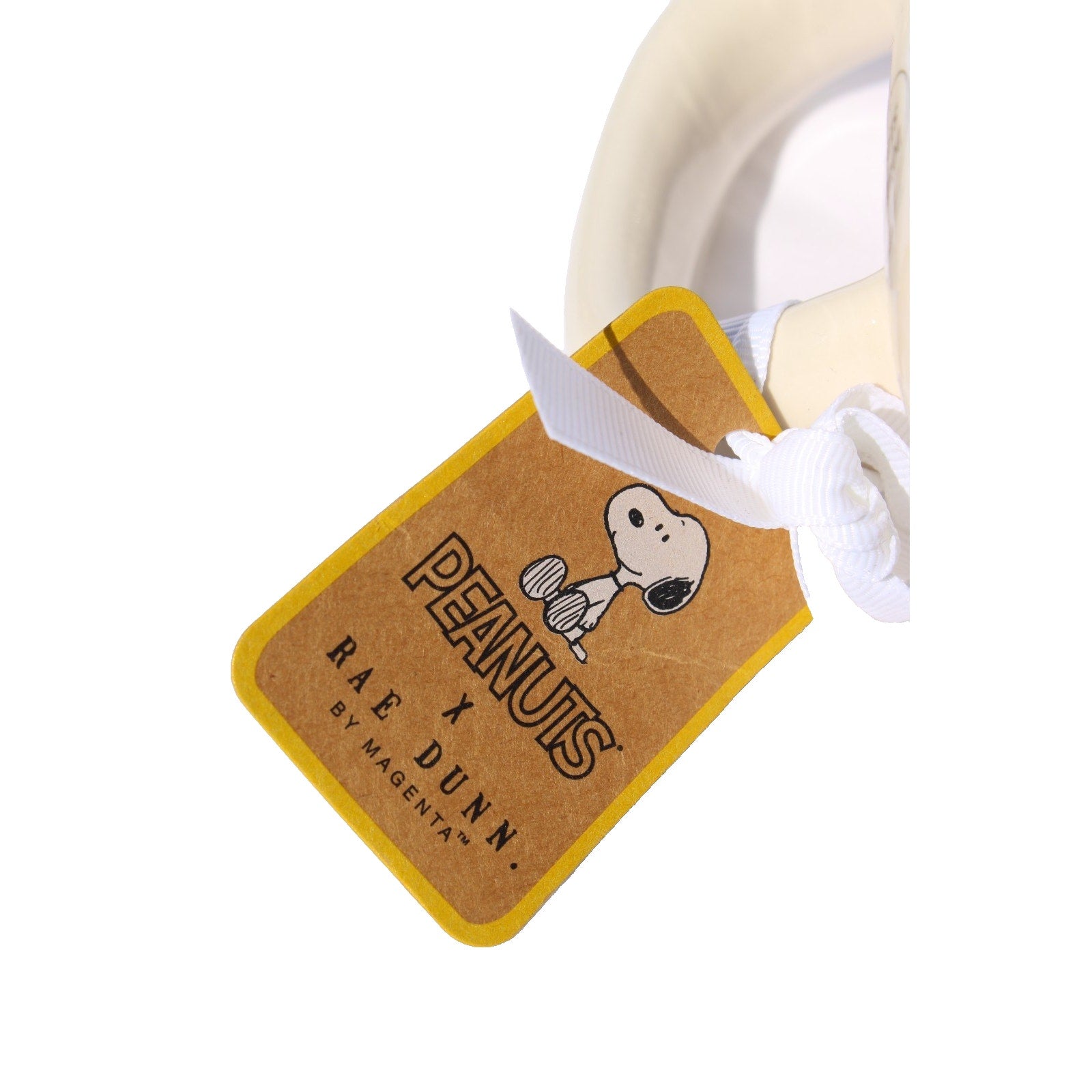 Rae Dunn Peanuts Snoopy & Woodstock Football "FUMBLE" Double Sided Coffee Mug
