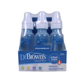 Dr Brown's Natural Flow 6-Pack Narrow - 8oz, Blue