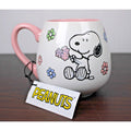 PEANUTS Snoopy FLOWERS Gibson Homeware 20oz Coffee Mug, Hot or Cold
