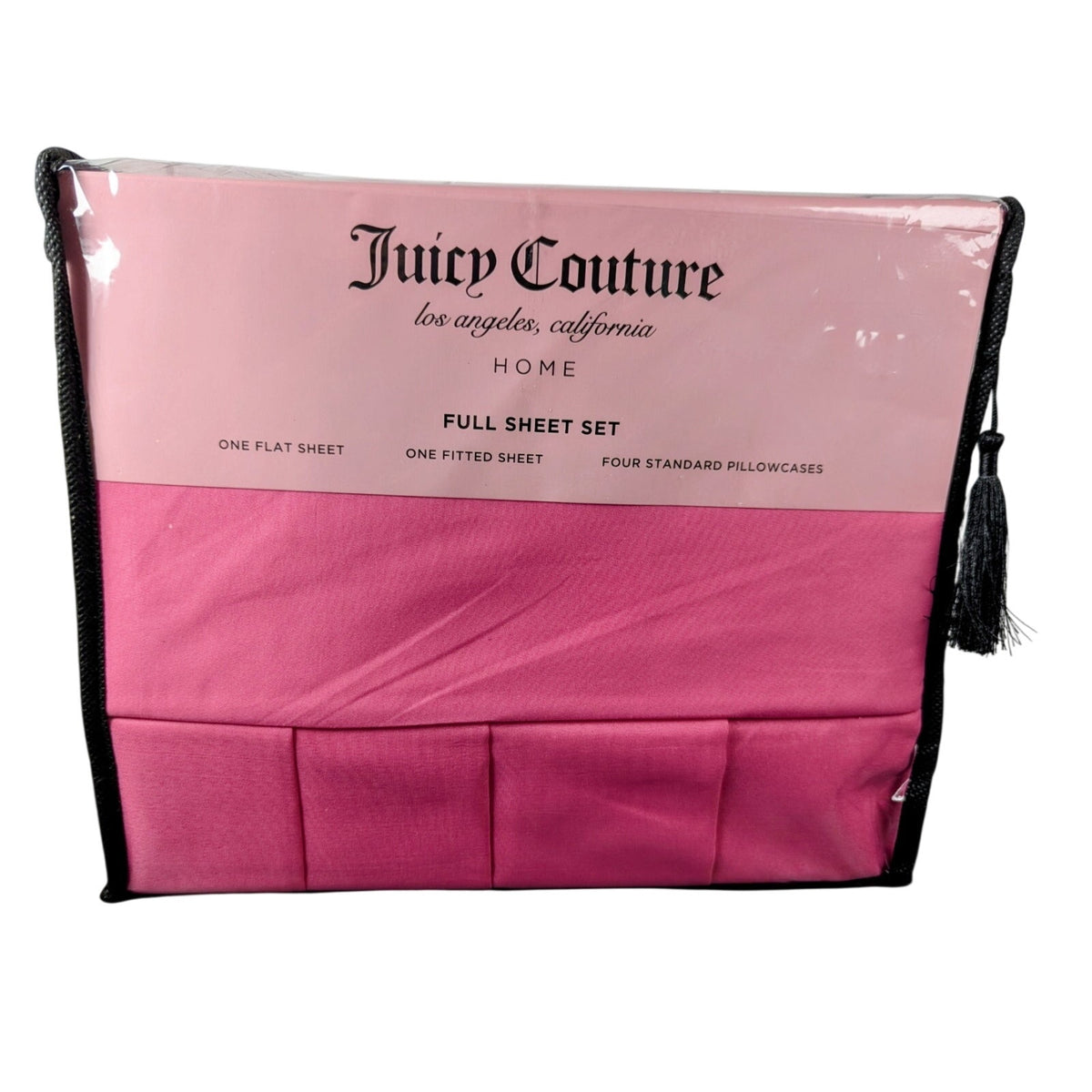 Juicy Couture Hot Pink Full Sheet Set 6pc Fun Décor Unique Romantic