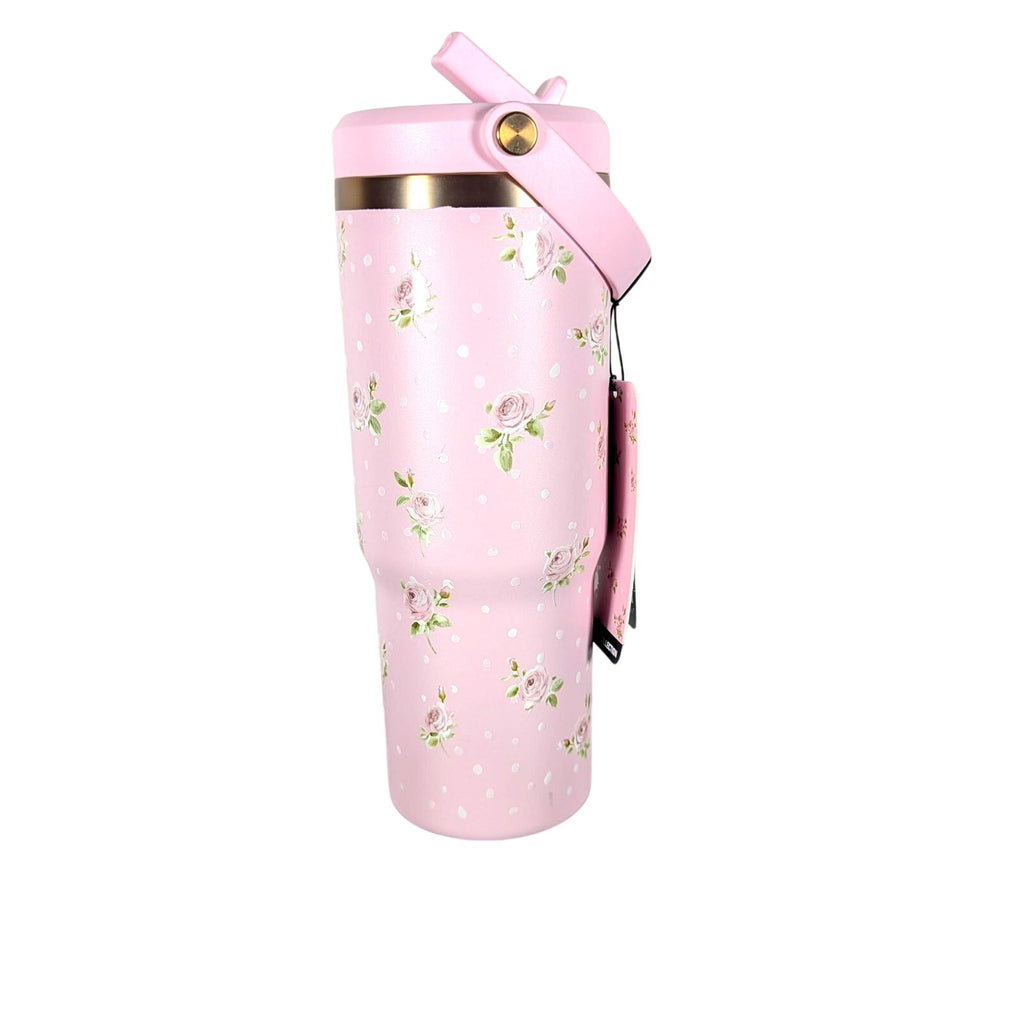 Hydrapeak Nomad 32oz Tumbler Artisan Collection Baby Pink, Roses