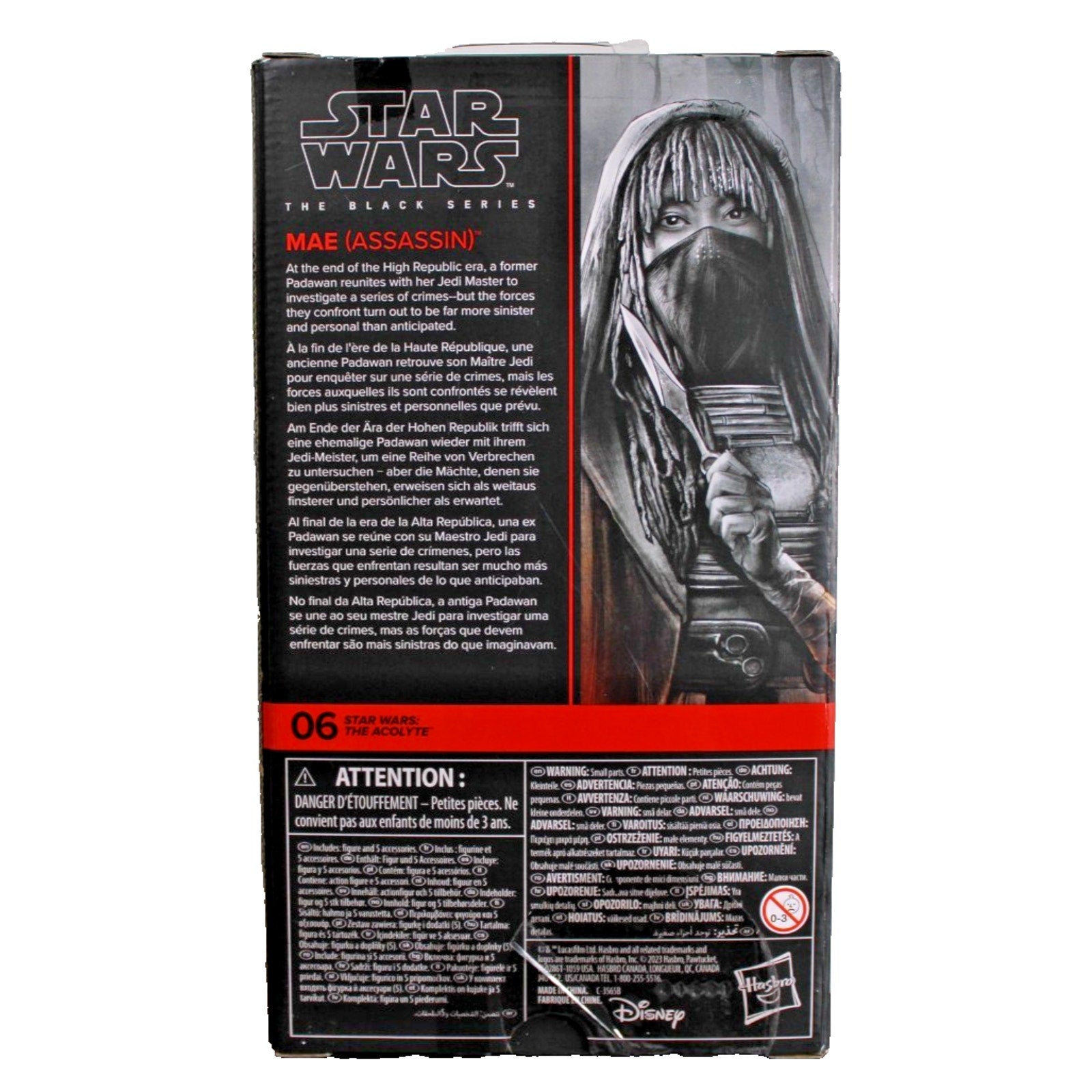 Star Wars The Black Series Mae (Assassin) 6" Figure #06 The Acolyte New