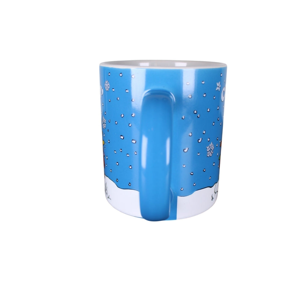 Peanuts Snoopy "Chillin" Doghouse Christmas Light Snowflakes Ceramic Mug 20 oz