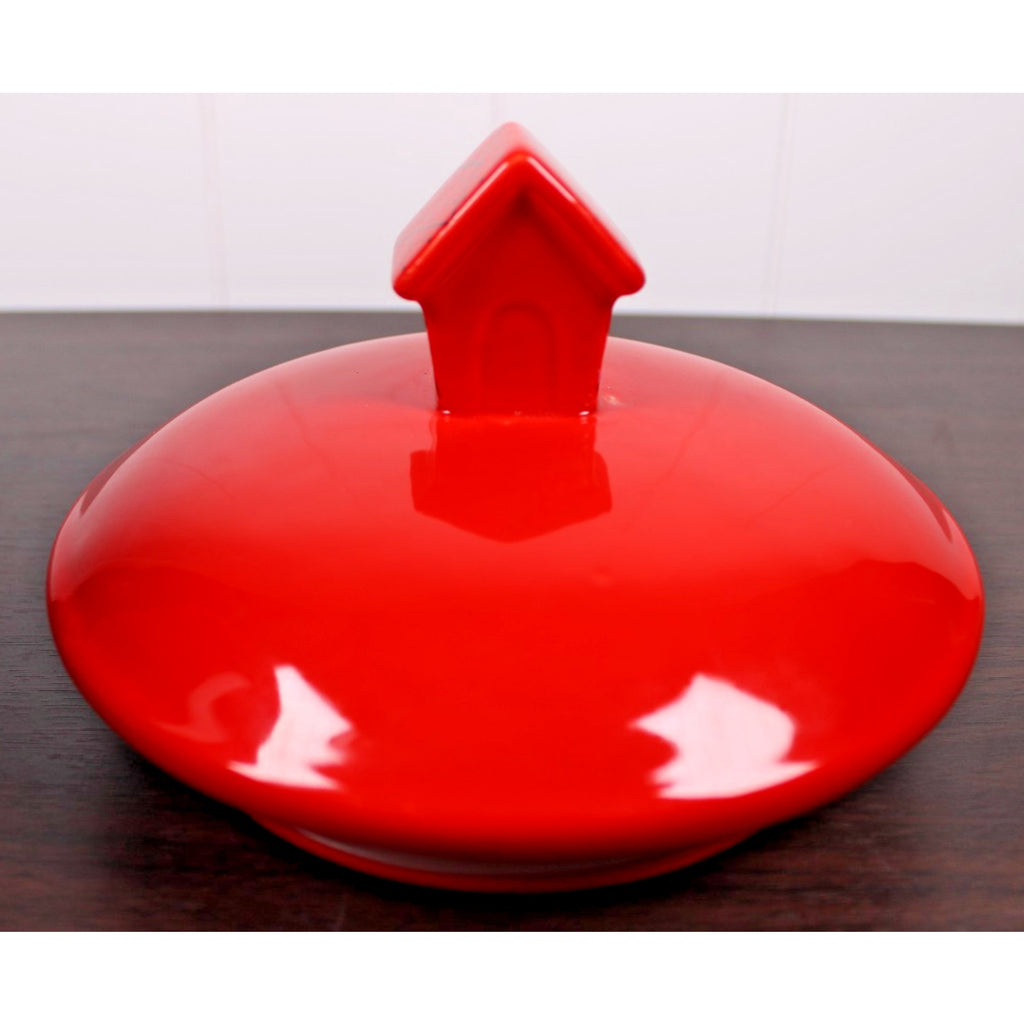 Bell Ringing Santa Snoopy Christmas Cookie Jar / Dog Treat Canister