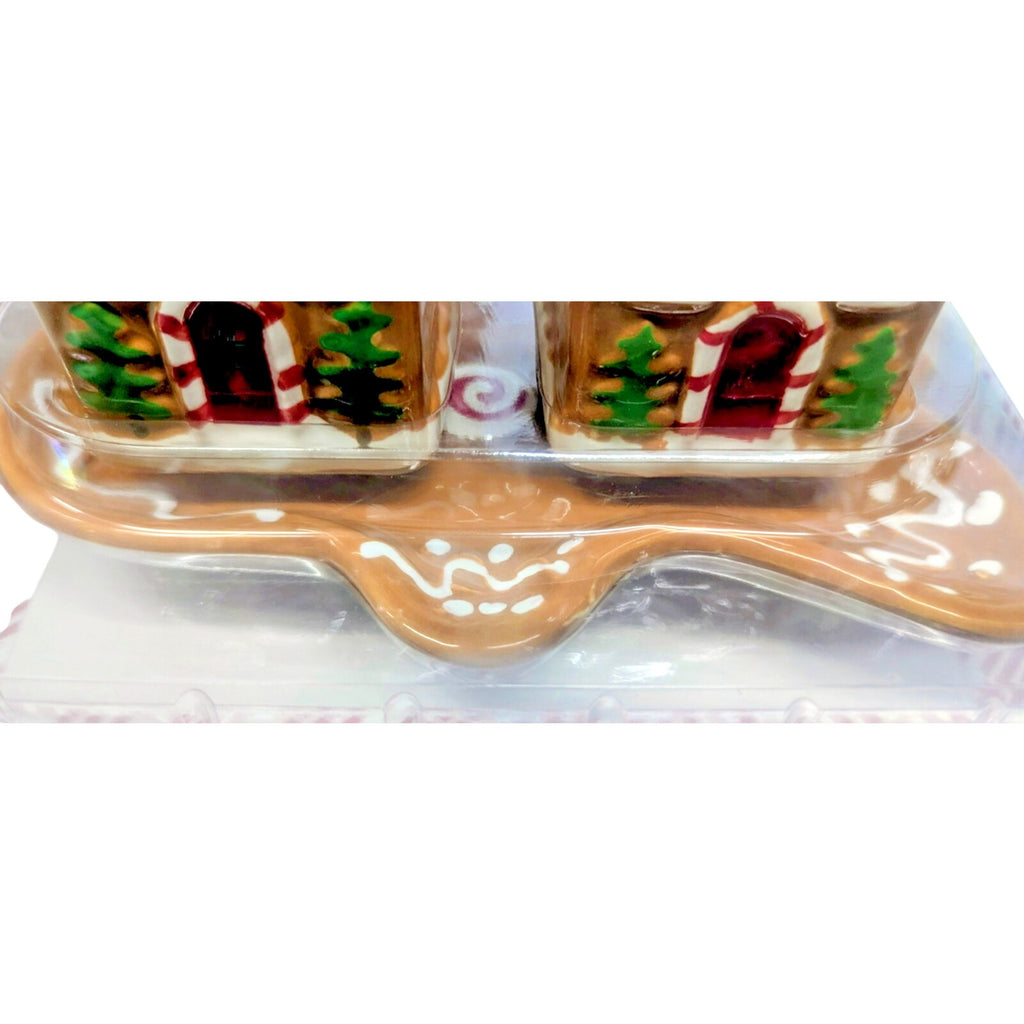3 pc. Christmas Gingerbread House Salt & Pepper Shakers & Spoon Rest Set
