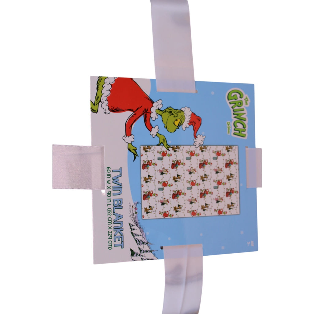 Cozy Dr. Seuss The Grinch & Max Twin Christmas Holiday Blanket