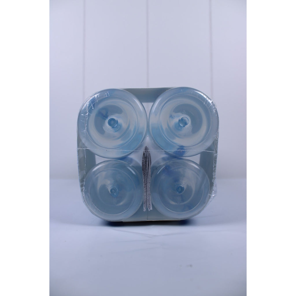 Dr Brown's Natural Flow BPA Free 0m+ Level 1 BLUE 2+2 Bottles 4 Pack Set