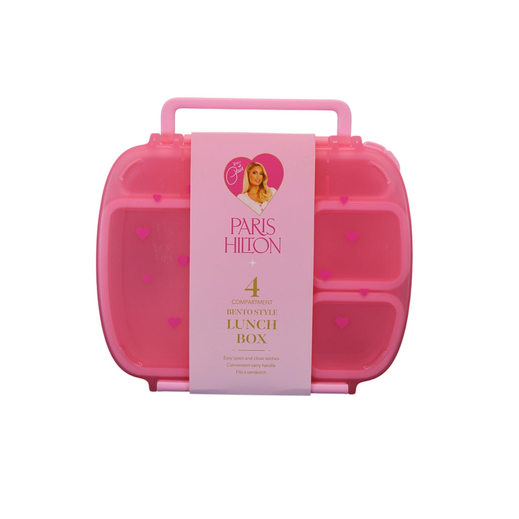 Paris Hilton 3-Pc Bento Box & Insulated Food Jar Set Pink Hearts