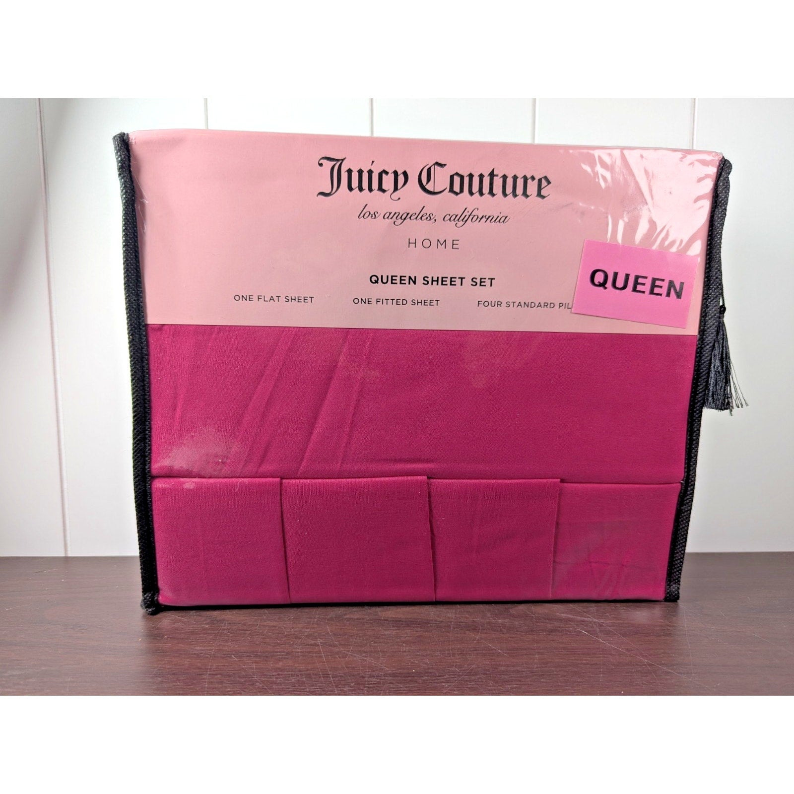 Juicy Couture Azelea Pink Queen Sheet Set 6pc