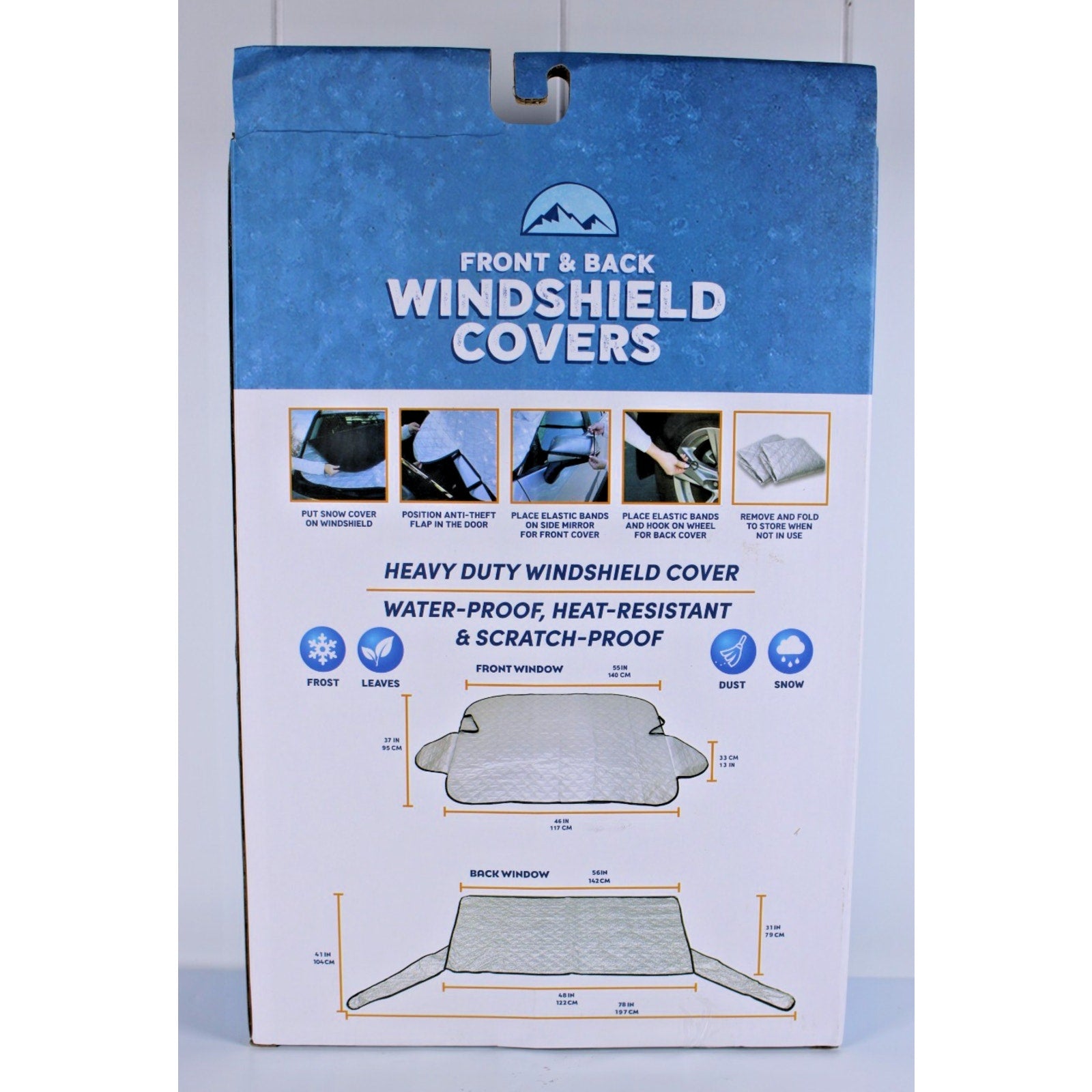 Windshield Cover for Ice and Snow, Car & SUVs Front & Rear Window Protector
