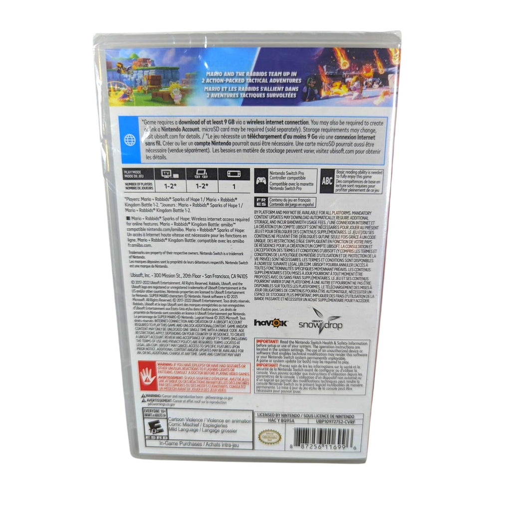 Mario + Rabbids Kingdom Battle, Sparks of Hope (COMBO) Switch, FREE 128gb card