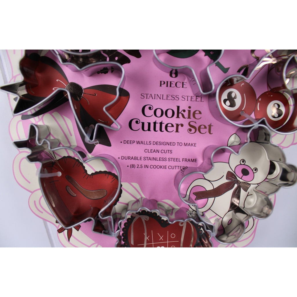 Core Kitchen Mini cookie cutter set stainless steel 8 Piece Valentine's Day